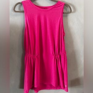 Athleta Air Out Cinch Tank Pink Medium